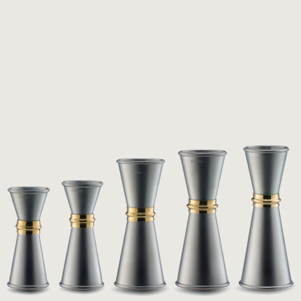 Yukiwa Jigger Matte with Gold Ring – Elegant Japanese Bar Tool