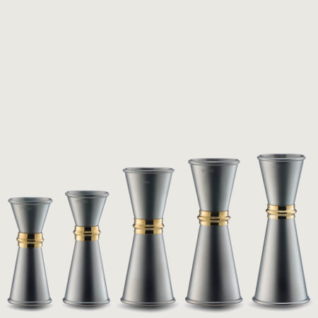 Yukiwa Jigger Matte with Gold Ring – Elegant Japanese Bar Tool