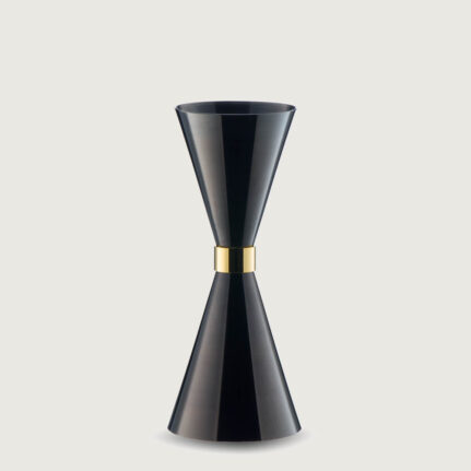 MR. SLIM Jigger Black with Gold Ring