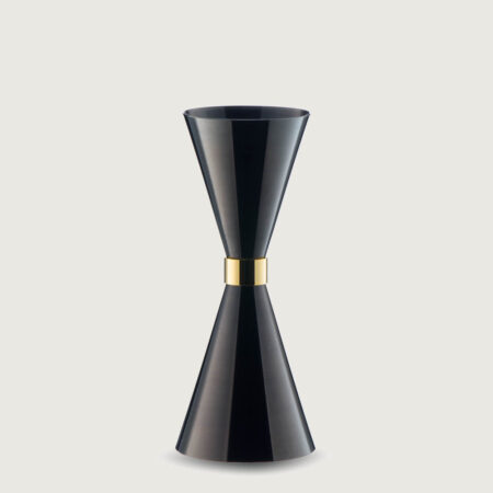 MR. SLIM Jigger Black with Gold Ring