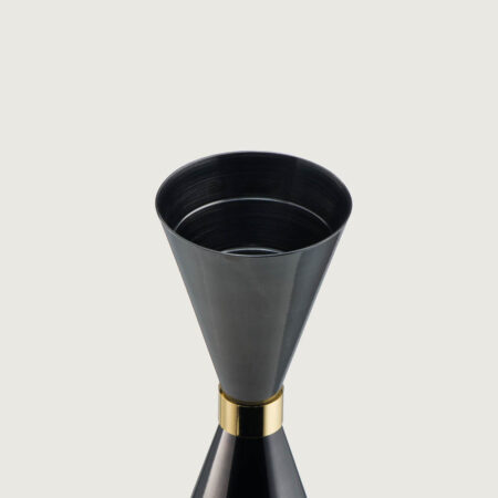 MR. SLIM Jigger Black with Gold Ring