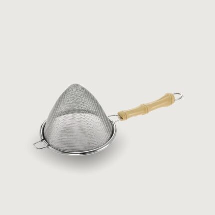 Japanese Conical strainer bamboo handle
