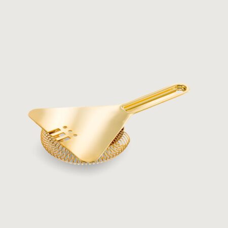 YUKIWA Triangle strainer with handle Gold