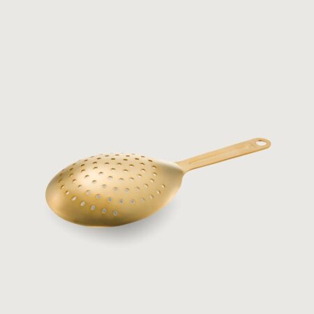YUKIWA Julep Strainer Oval Gold Matte