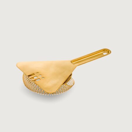 YUKIWA Triangle strainer with handle Gold Matte