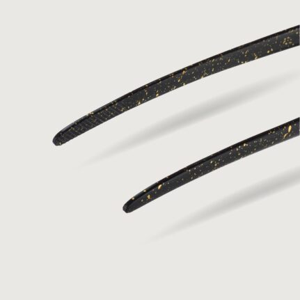 Japanese Ice Tong with Handle Black with spots