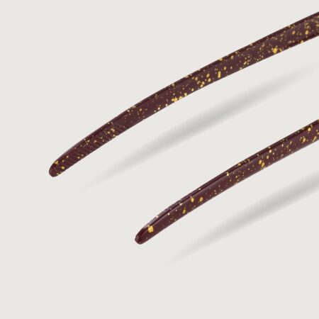 Japanese Ice Tong with Handle Red with spots