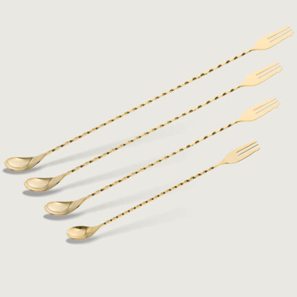 YUKIWA Trident Bar Spoon Gold