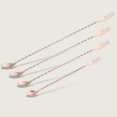 YUKIWA Trident Bar Spoon Rose Gold