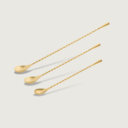 Japanese Teardrop Bar Spoon Gold Matte