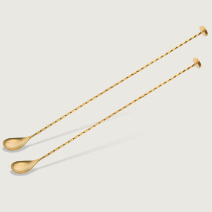 YUKIWA Bar Spoon With Muddler Gold Matte