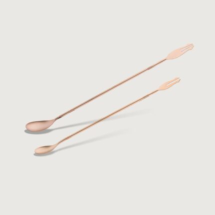 Gold Collar Bar spoon Rose Gold Matte