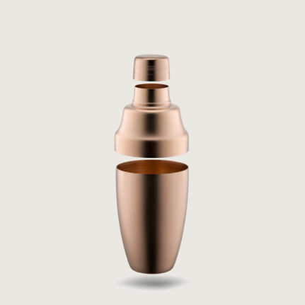YUKIWA Cocktail Shaker 3pcs Rose Gold Matte